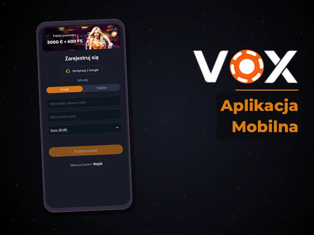 vox casino - Aplikacja Mobilna