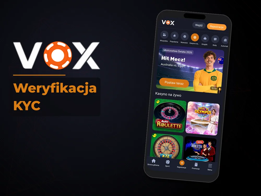 vox casino - Weryfikacja KYC