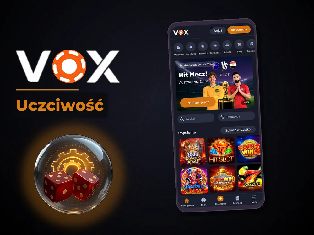 vox casino - Uczciwość