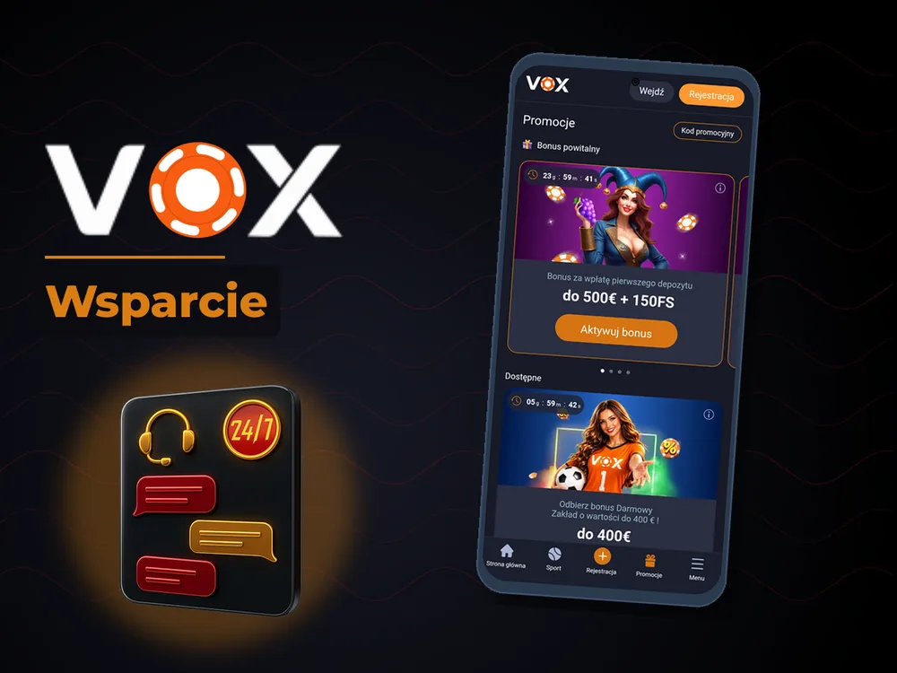 vox casino - Wsparcie