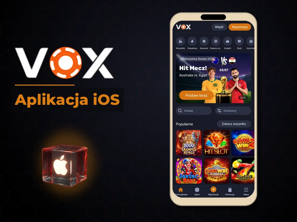 vox casino - Aplikacja iOS