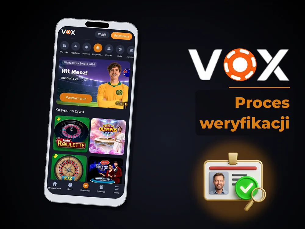 vox casino - Proces weryfikacji