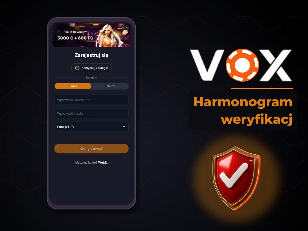 vox casino - Harmonogram weryfikacj