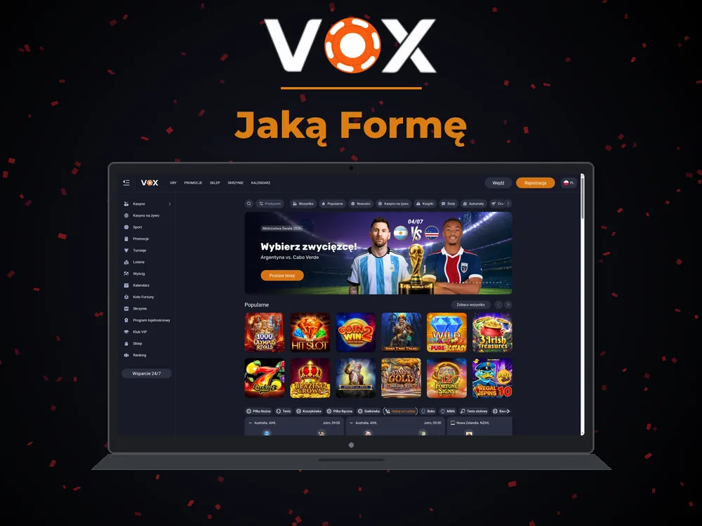 vox casino - Jaką Formę