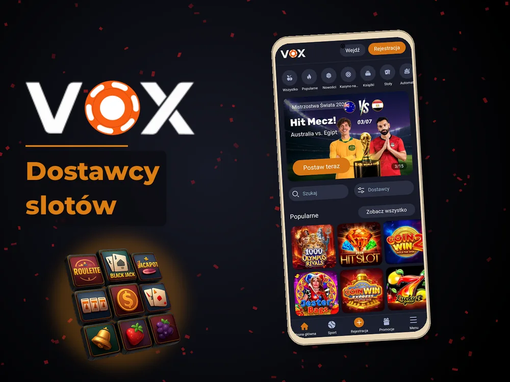 vox casino - Dostawcy slotów