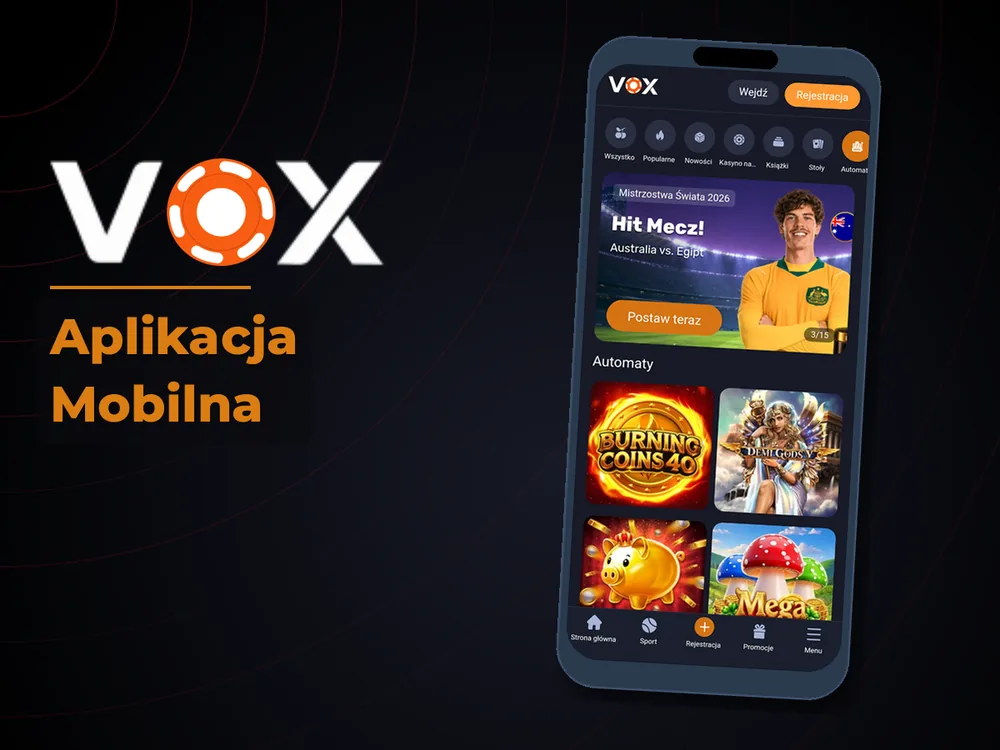 vox casino - Aplikacja Mobilna
