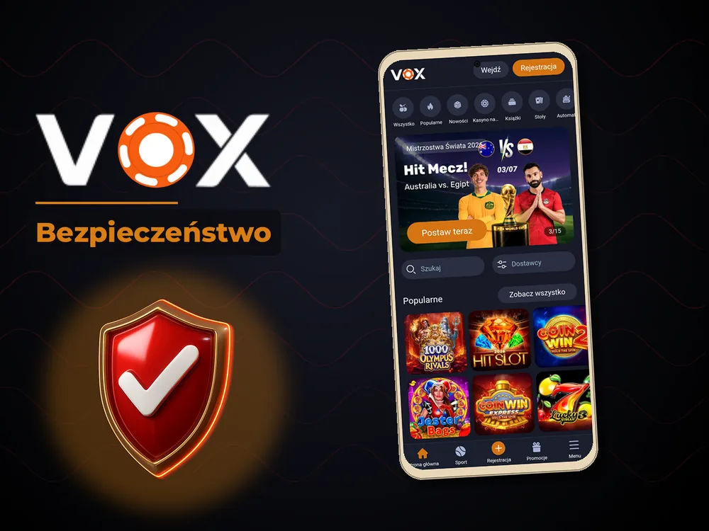 vox casino - Bezpieczeństwo