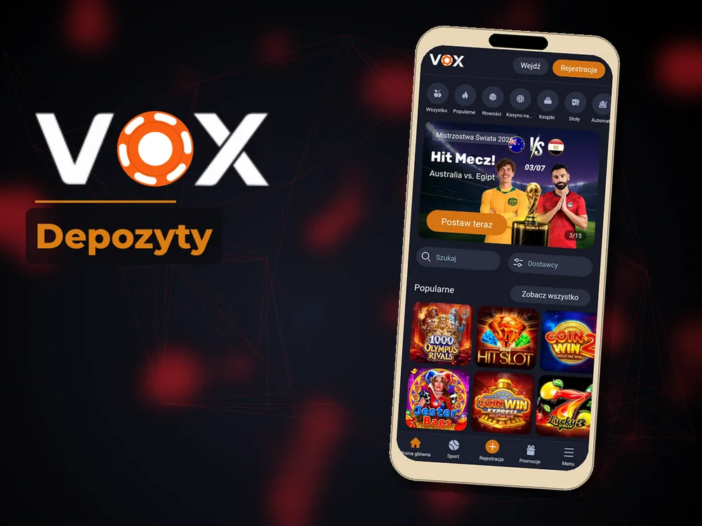 vox casino - Depozyty