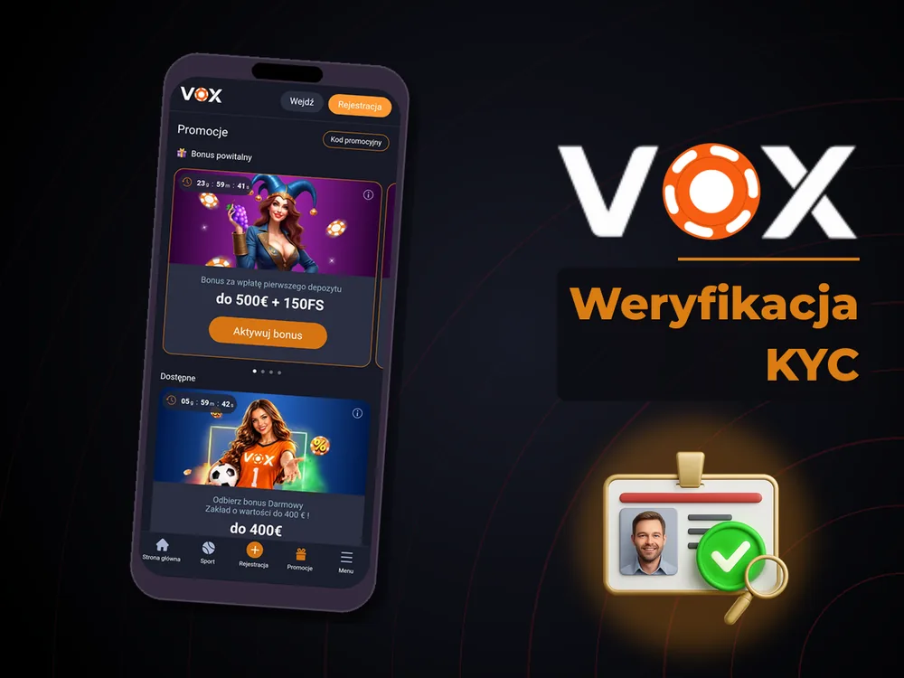 vox casino - Weryfikacja KYC