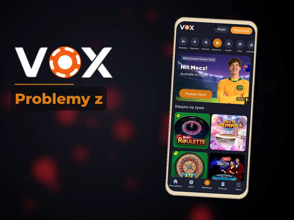 vox casino - Problemy z
