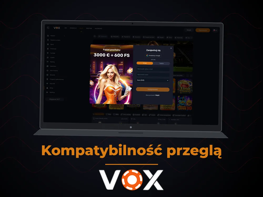 vox casino - Kompatybilność przeglą
