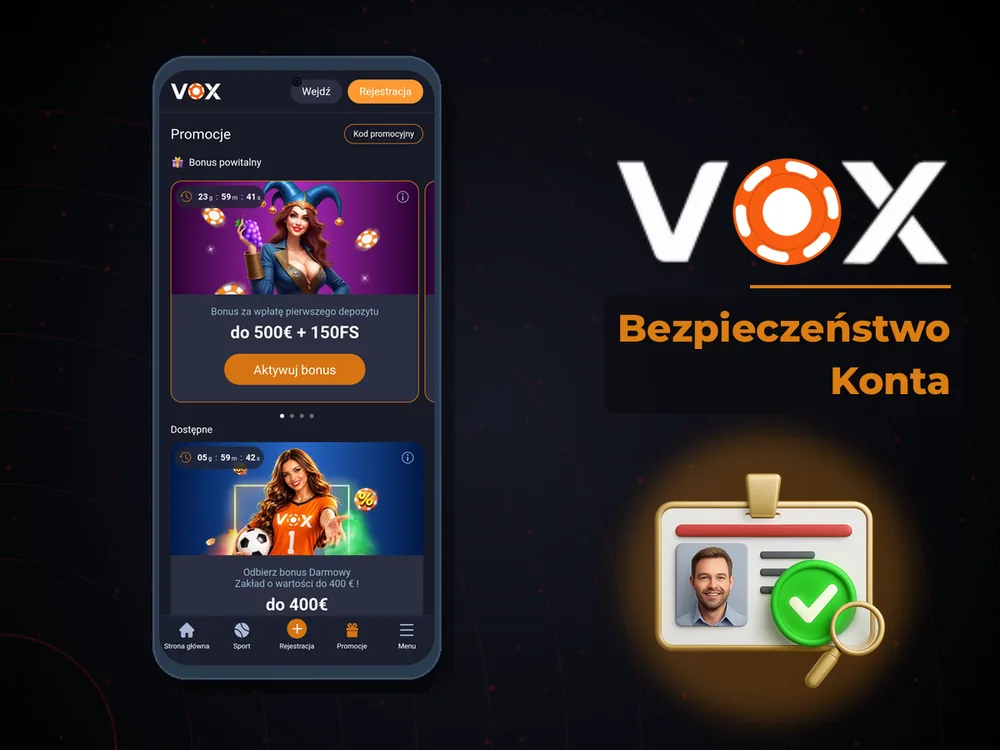 vox casino - Bezpieczeństwo Konta