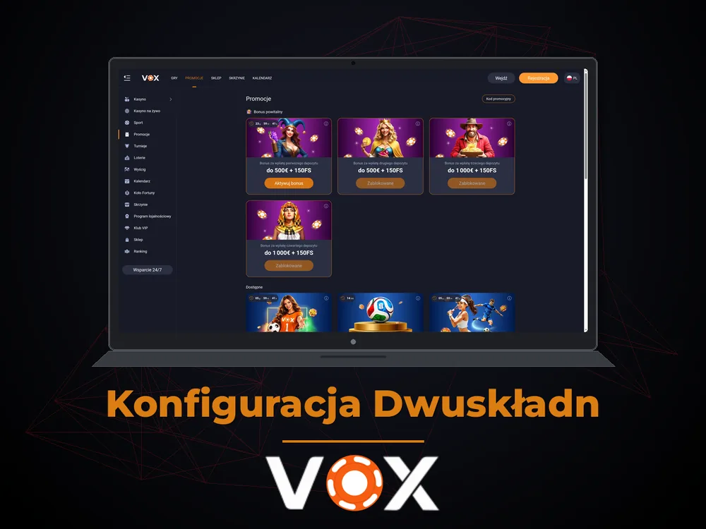 vox casino - Konfiguracja Dwuskładn