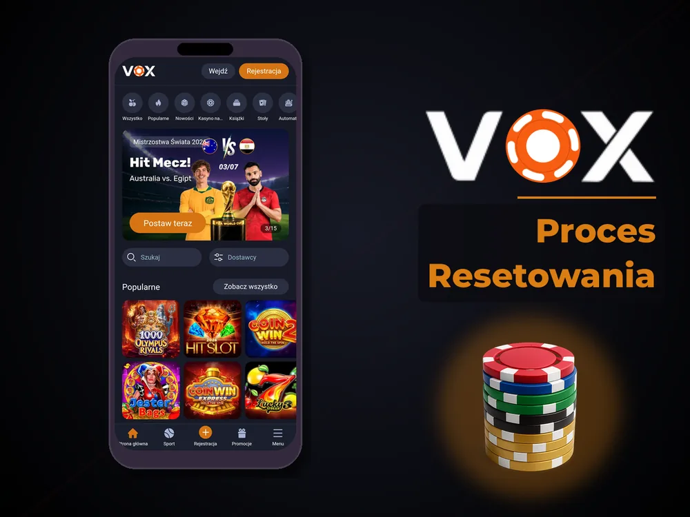 vox casino - Proces Resetowania