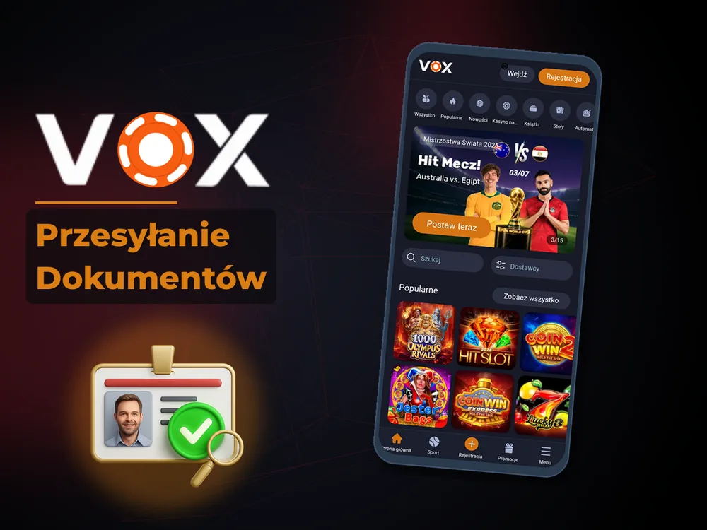 vox casino - Przesyłanie Dokumentów