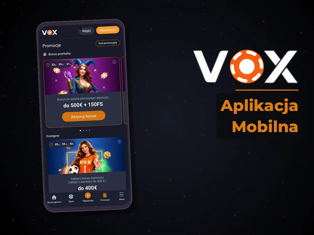 vox casino - Aplikacja Mobilna