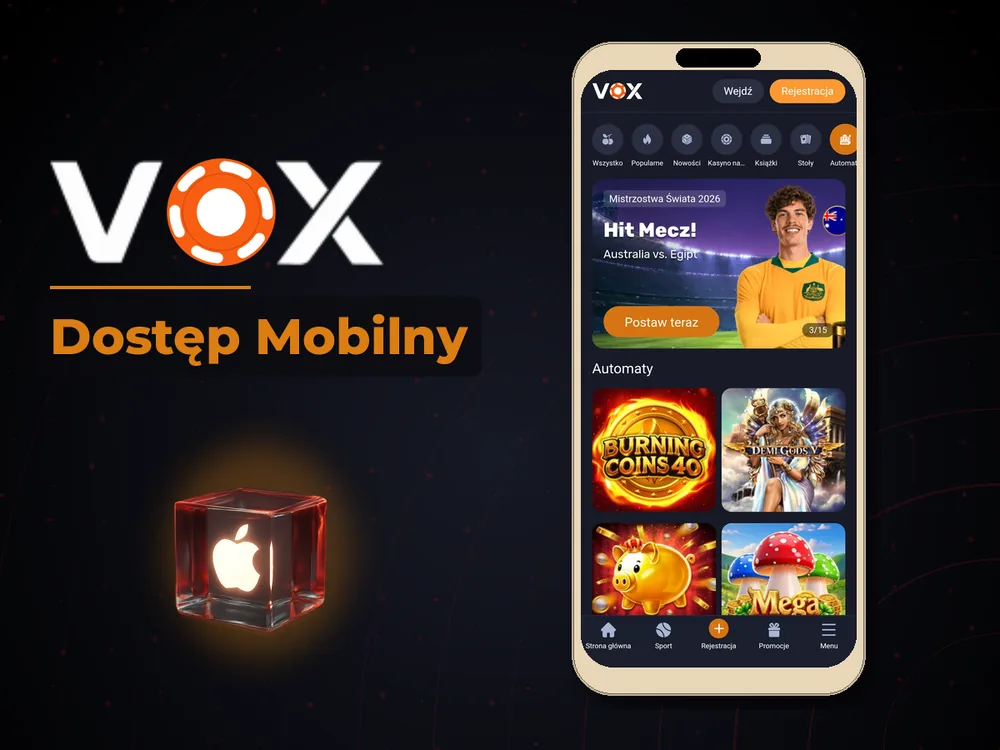 vox casino - Dostęp Mobilny