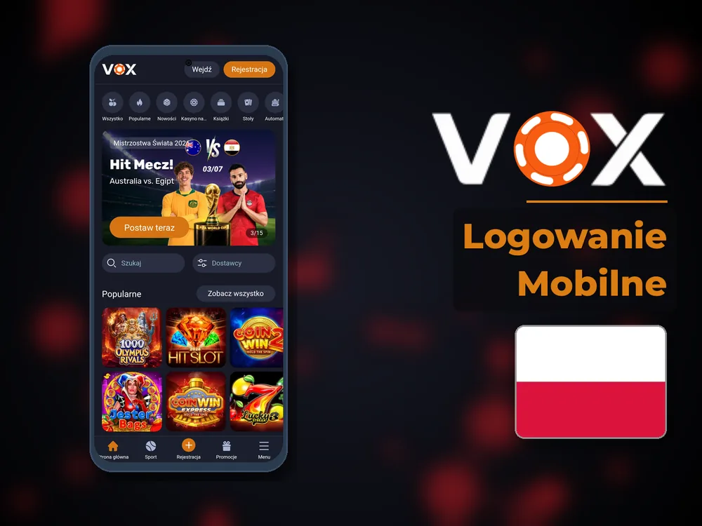 vox casino - Logowanie Mobilne