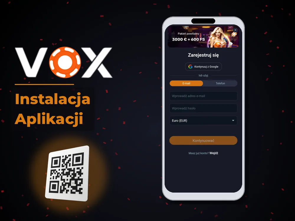 vox casino - Instalacja Aplikacji