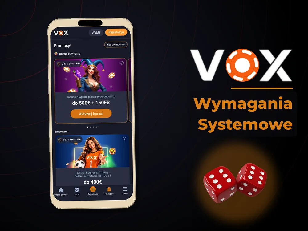 vox casino - Wymagania Systemowe