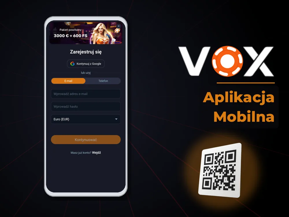 vox casino - Aplikacja Mobilna