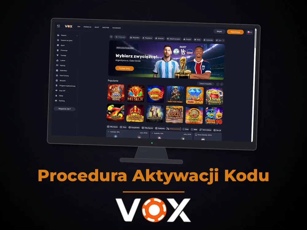 vox casino - Procedura Aktywacji Kodu