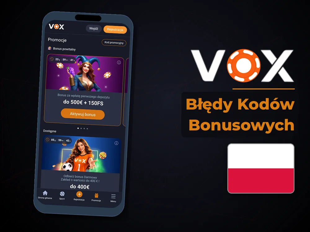 vox casino - Błędy Kodów Bonusowych