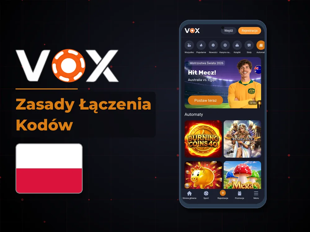 vox casino - Zasady Łączenia Kodów