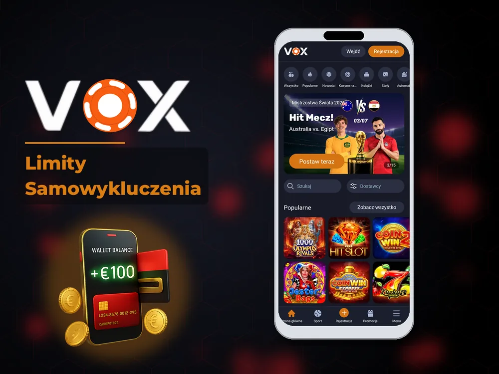 vox casino - Limity Samowykluczenia