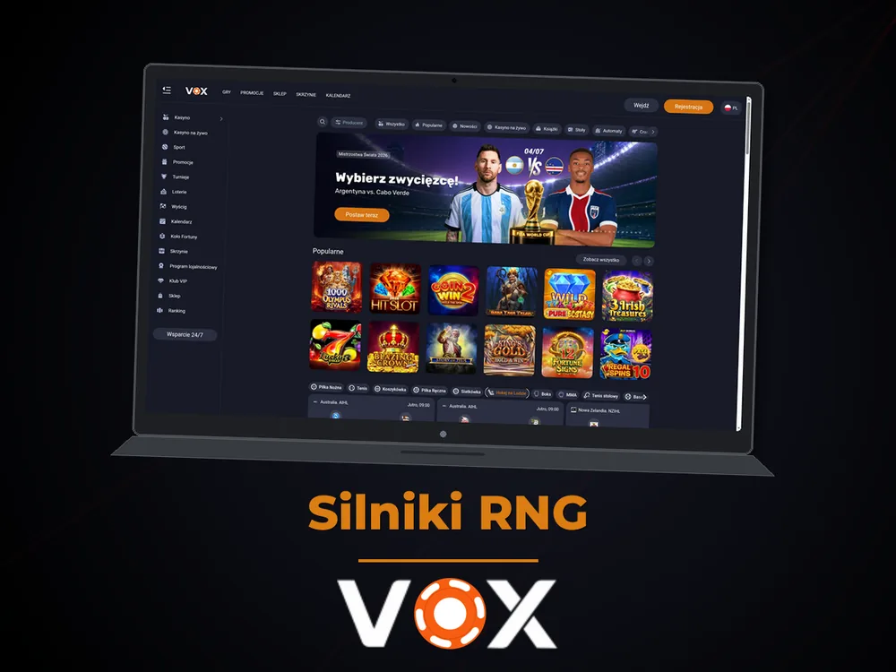 vox casino - Silniki RNG