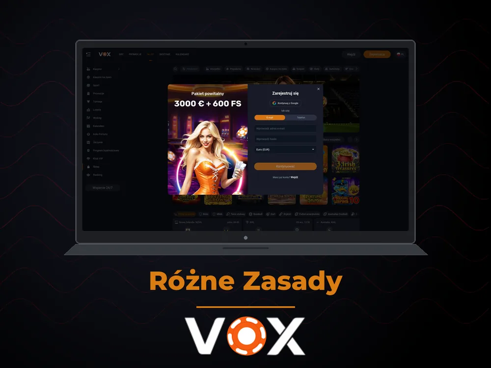 vox casino - Różne Zasady