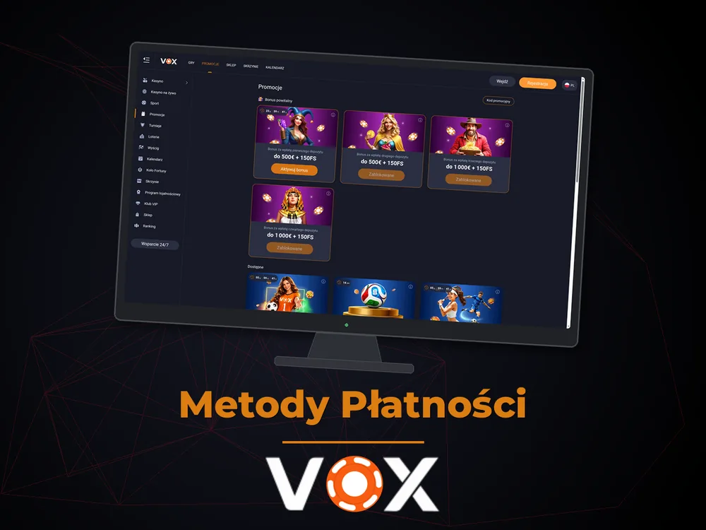 vox casino - Metody Płatności