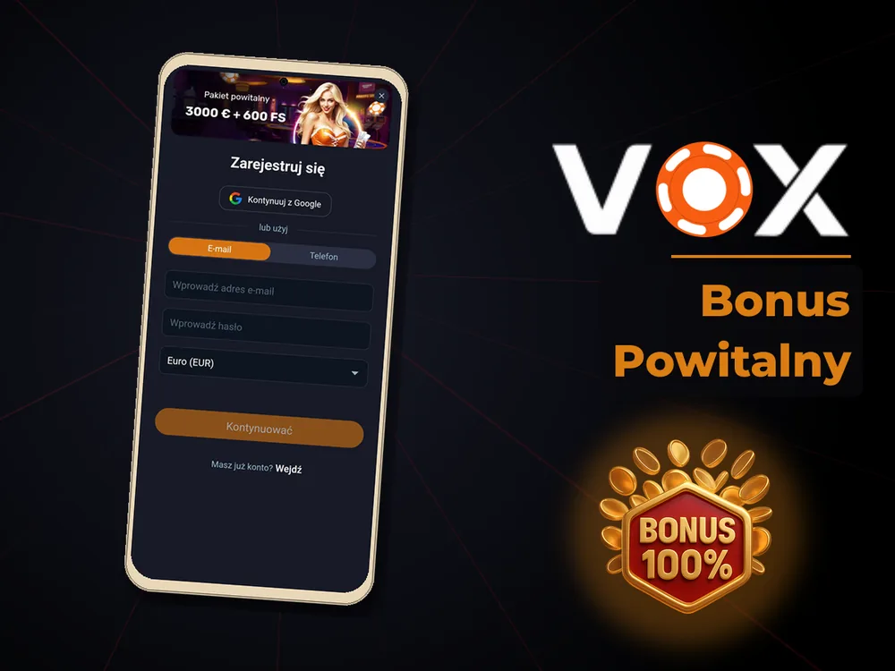 vox casino - Bonus Powitalny