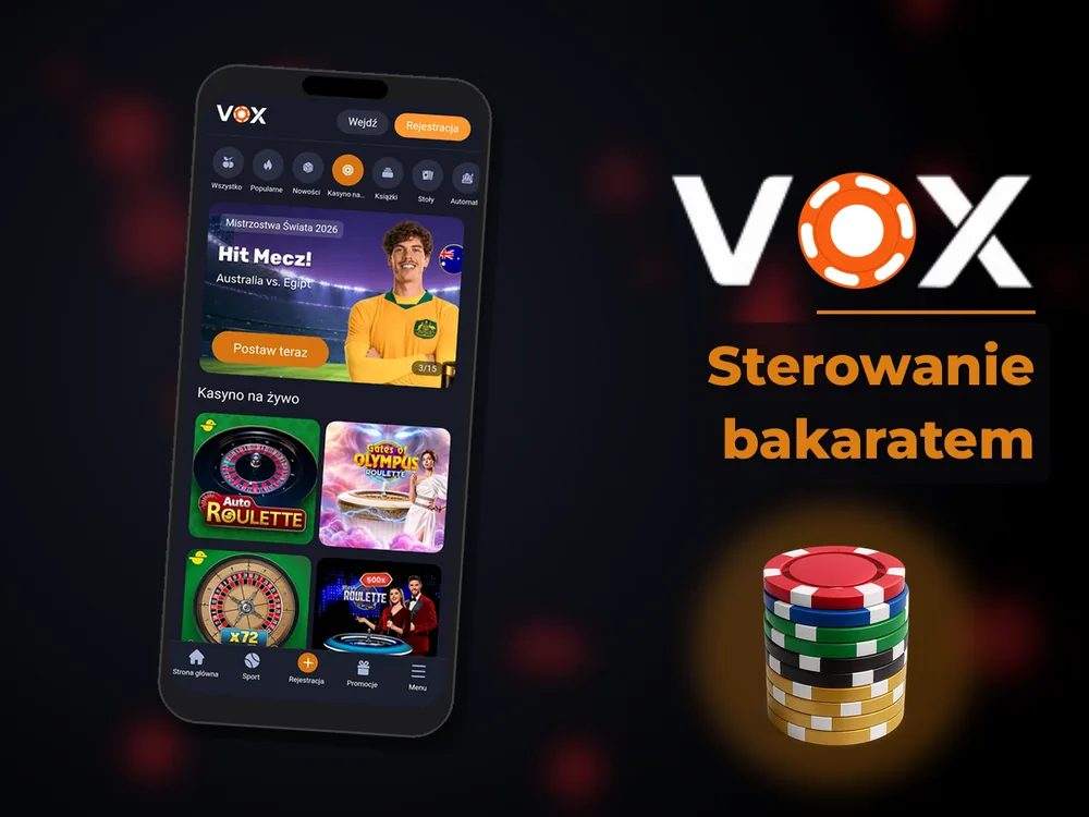 vox casino - Sterowanie bakaratem